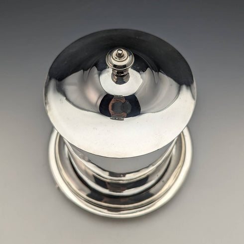 British Antique Silver Plated Biscuit Barrel Henry Atkin